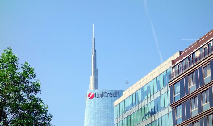 Milánská centrála Unicredit Bank