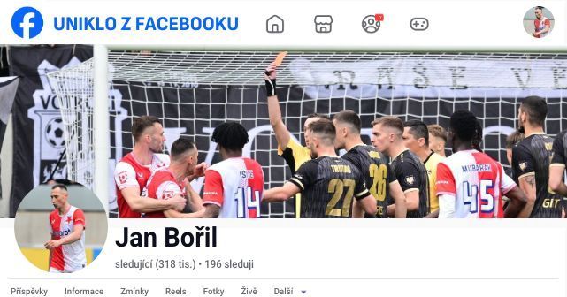 Uniklo z Facebooku Jana Bořila: Pořád čekám uvnitř, psal sudí. Reakce Turka, Berbra a Neymara Uniklo z Facebooku Jana Bořila: Pořád čekám uvnitř, psal sudí. Reakce Turka, Berbra a Neymara