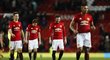 Zklamaní fotbalisté Manchesteru United po remíze s Hullem