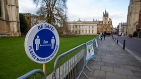 Lockdown na Univerzitě v Cambridge