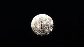 „Začouzený“ Měsíc nadchl Čechy. Úplněk s polostínovým zatměním lákal fotografy