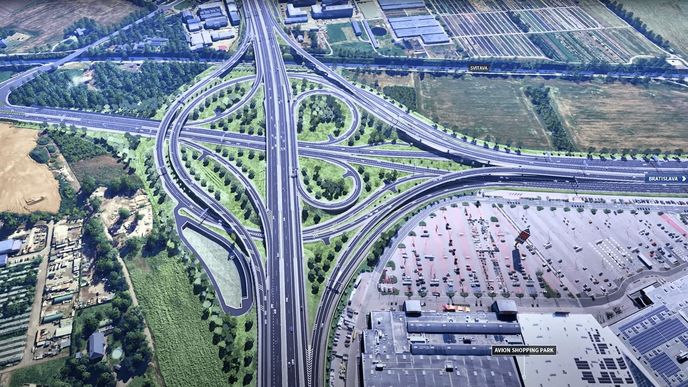 Úprava křižovatky D1 a D2 v brně Úprava křižovatky D1 a D2 v brně