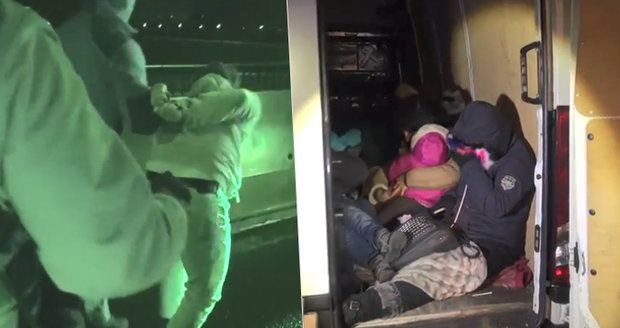 VIDEO: Policie u Prahy zadržela tři převaděče! Vezli 22 uprchlíků z Iráku, Sýrie a Turecka