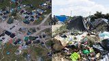 Uprchlické městečko v Calais: Stany, chýše, odpadky, mešity, obchůdky a zase odpadky