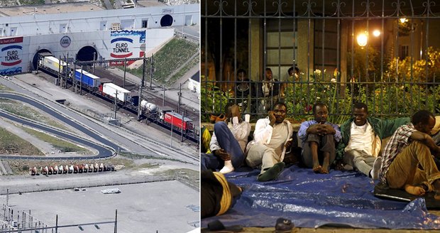 Velký útěk uprchlíků: 2000 běženců chtělo eurotunelem proniknout do Velké Británie!