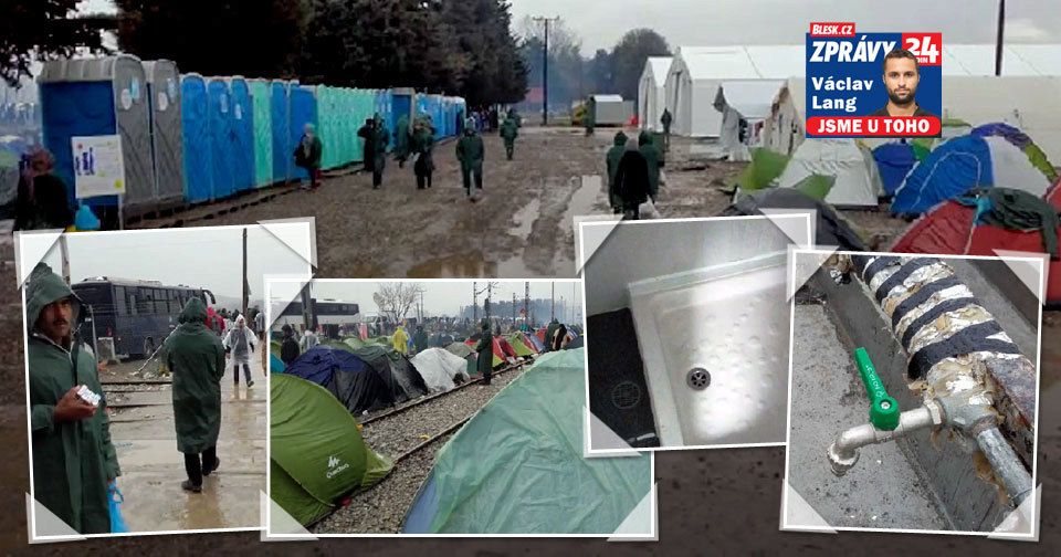 Uprchlický tábor Idomeni v detailním pohledu Blesk.cz