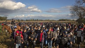 Uprchlíci na chorvatsko-slovinské hranici