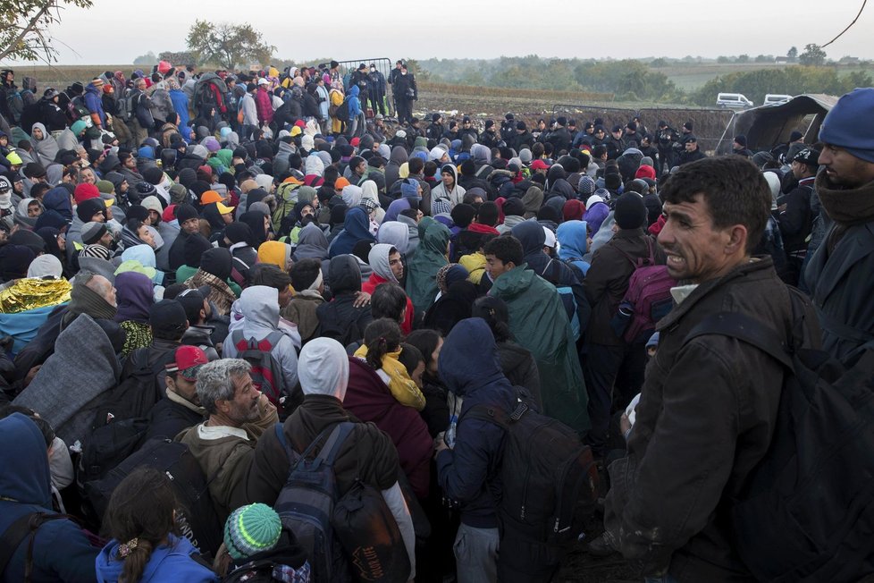 Uprchlíci na chorvatsko-srbské hranici