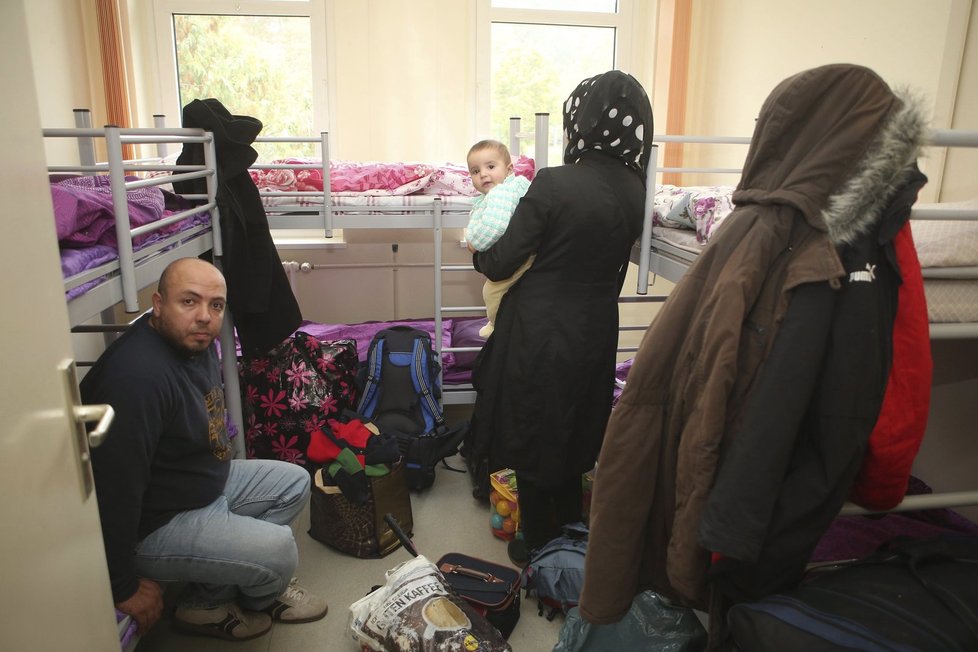 Syrští uprchlíci na ubytovně v Německu