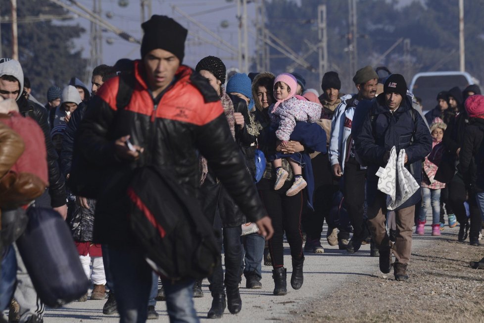 Uprchlíci v Řecku (únor 2016)