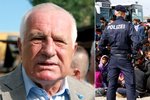 Václav Klaus opět promluvil o uprchlické krizi