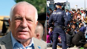 Václav Klaus opět promluvil o uprchlické krizi