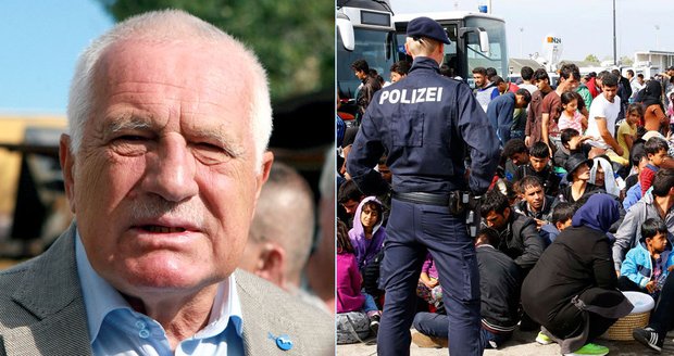 Václav Klaus opět promluvil o uprchlické krizi