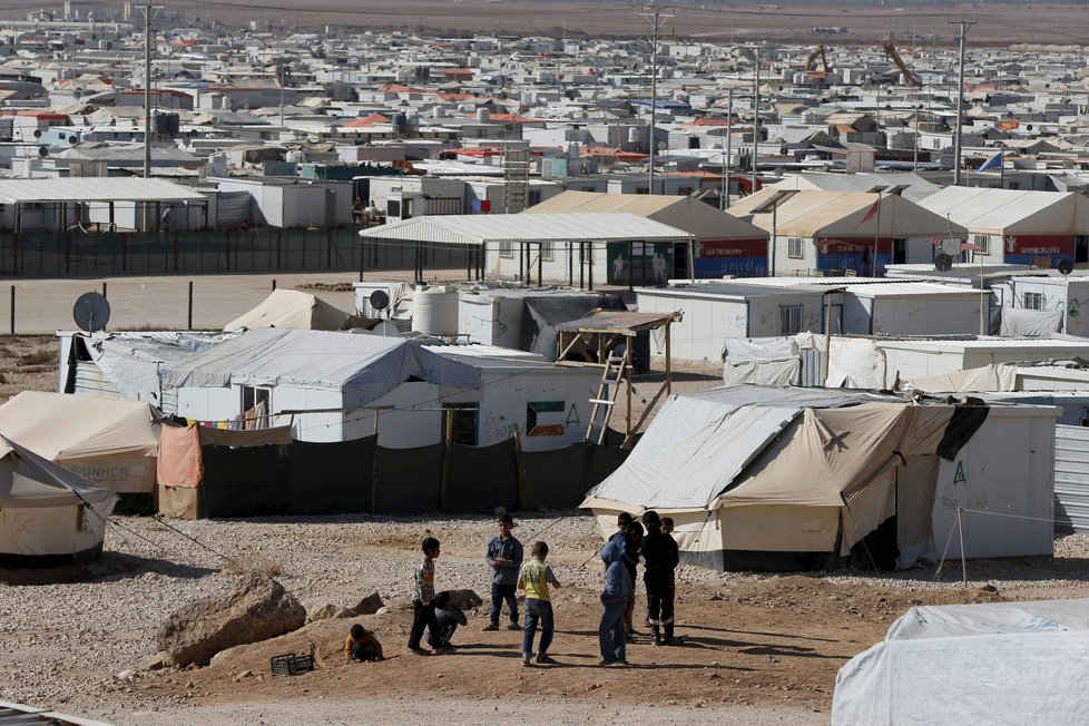Pohled na uprchlický tábor Zatárí v Jordánsku. Česko je jedním z deseti největších přispěvatelů na rozvoj tohoto „státu ve státě“.