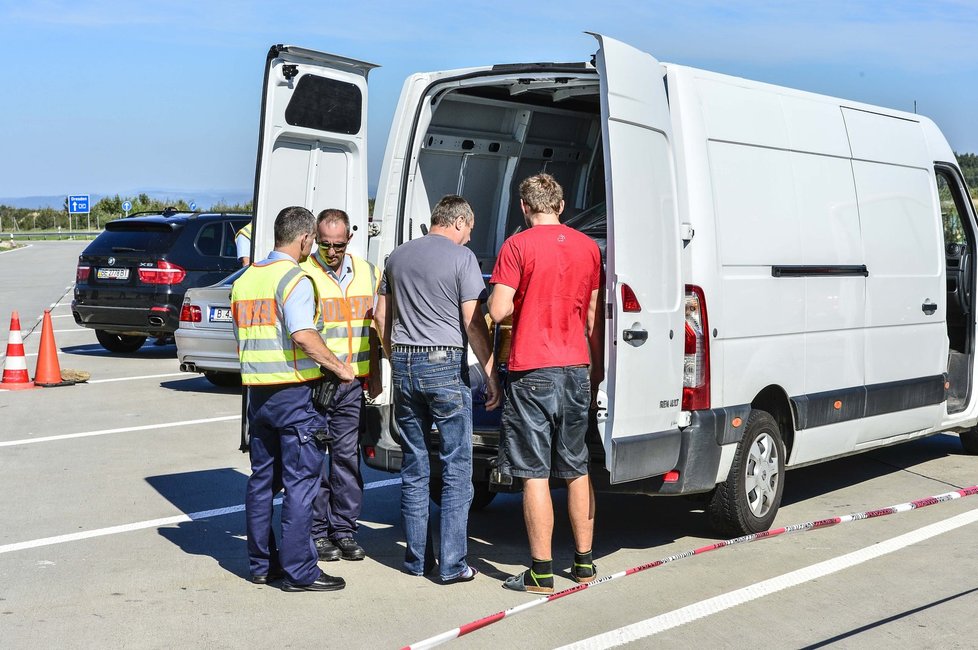 Namátková policejní kontrola krátce za hranicemi s Německem