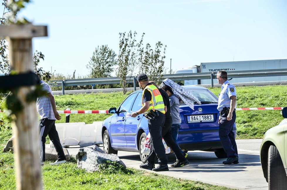 Namátková policejní kontrola krátce za hranicemi s Německem