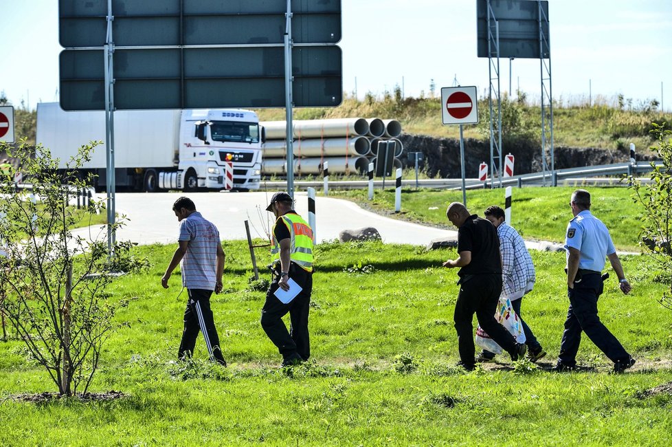 Namátková policejní kontrola krátce za hranicemi s Německem