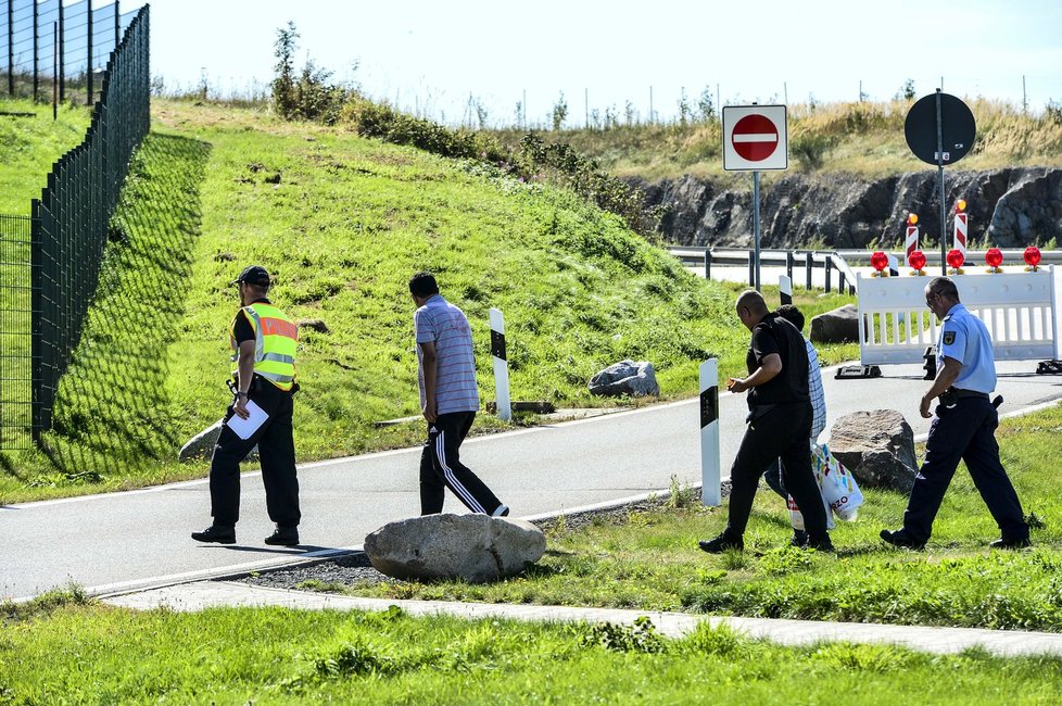 Namátková policejní kontrola krátce za hranicemi s Německem