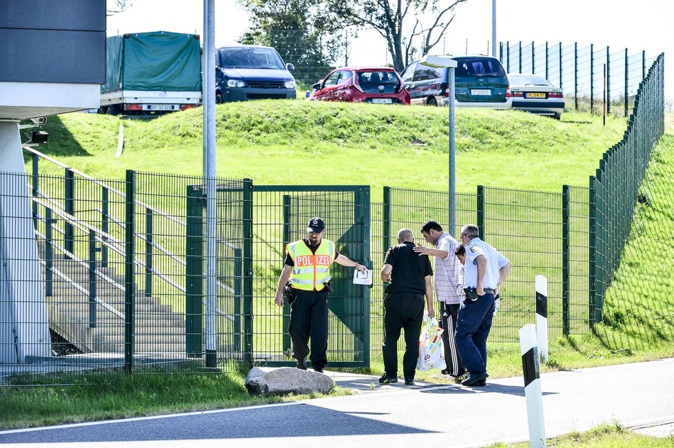 Namátková policejní kontrola krátce za hranicemi s Německem