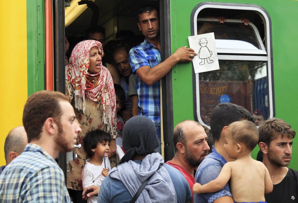 Rozumí, že je Maďaři chtějí převést do tábora a pak je poslat pryč. Začali dokonce hlasitě skandovat “no camp, no camp“.