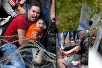 Chceme do Evropy! Tisíce uprchlíků bojují s policií na hranicích Makedonie