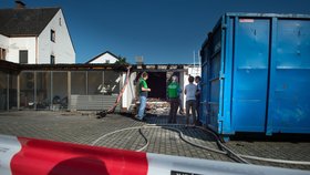 Jedno z azylových zařízení v Německu, kde řádil žhář. Podle německé kontrarozvědky bývají pachateli často místní občané.