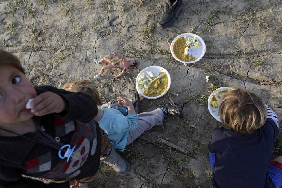 Uprchlický tábor Idomeni na řecko-makedonské hranici.