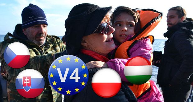 Češi porazili v kritice uprchlíků země Visegrádu, nejvstřícnější byli Poláci