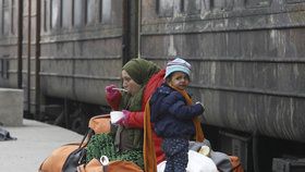 „Uprchlický expres“, vlak makedonských železnic, který jezdí z řeckých k srbským hranicím.