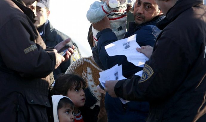 Uprchlíci na makedonsko-řecké hranici, ilustrační foto