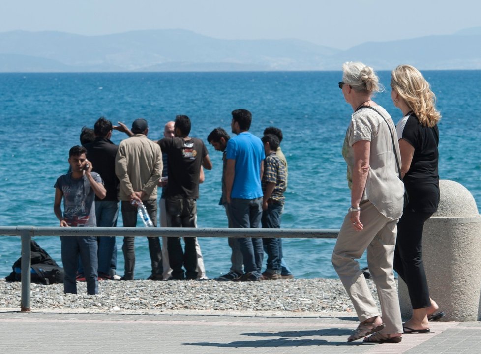 Turisté jsou z množství uprchlíků v šoku.