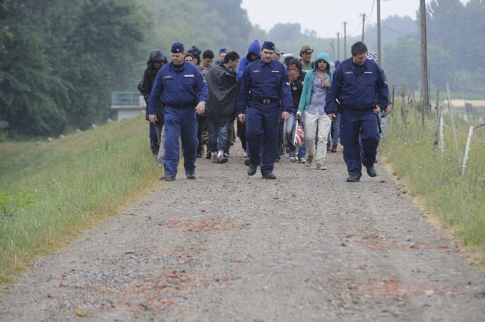 Maďarská policie řeší problémy s ilegálními uprchlíky