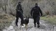 Čeští policisté na řecko-makedonské hranici při patrole