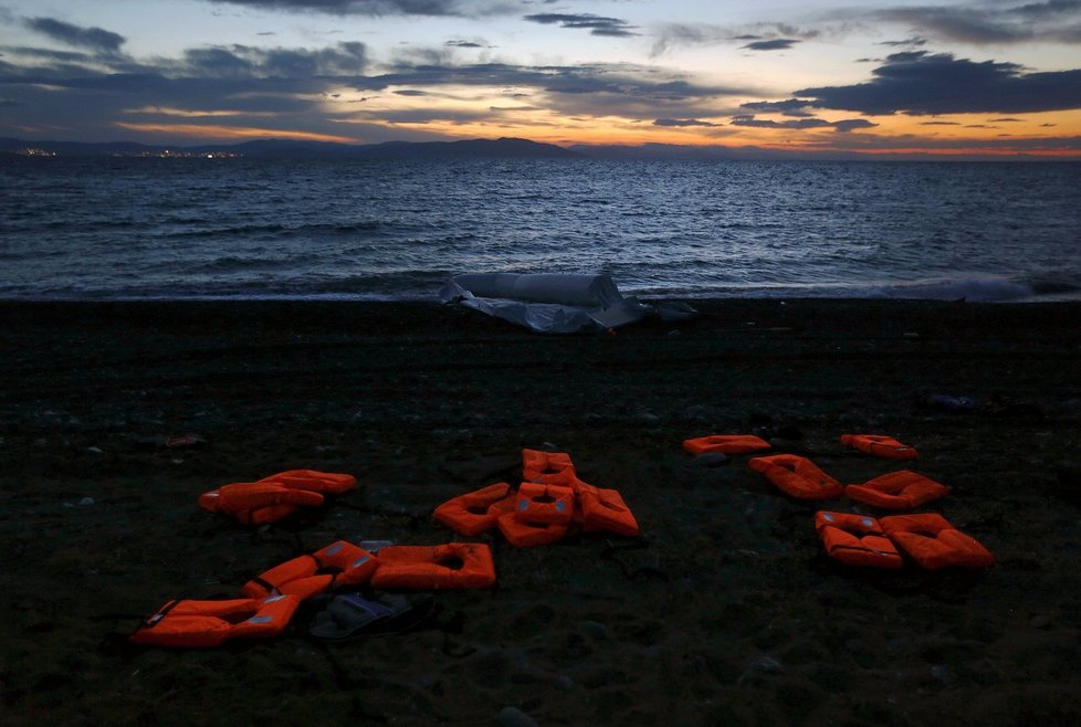 Uprchlíci na řeckém ostrově Kos