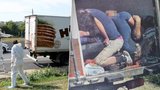 Šokující snímky z Rakouska: Masový hrob v kamionu smrti