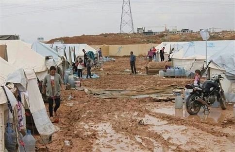 Uprchlický tábor v Iráku.