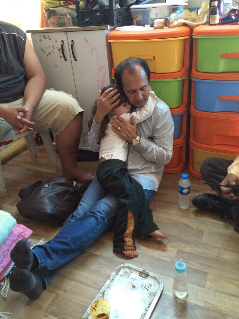 Salman Hasan v uprchlickém táboře v Erbílu