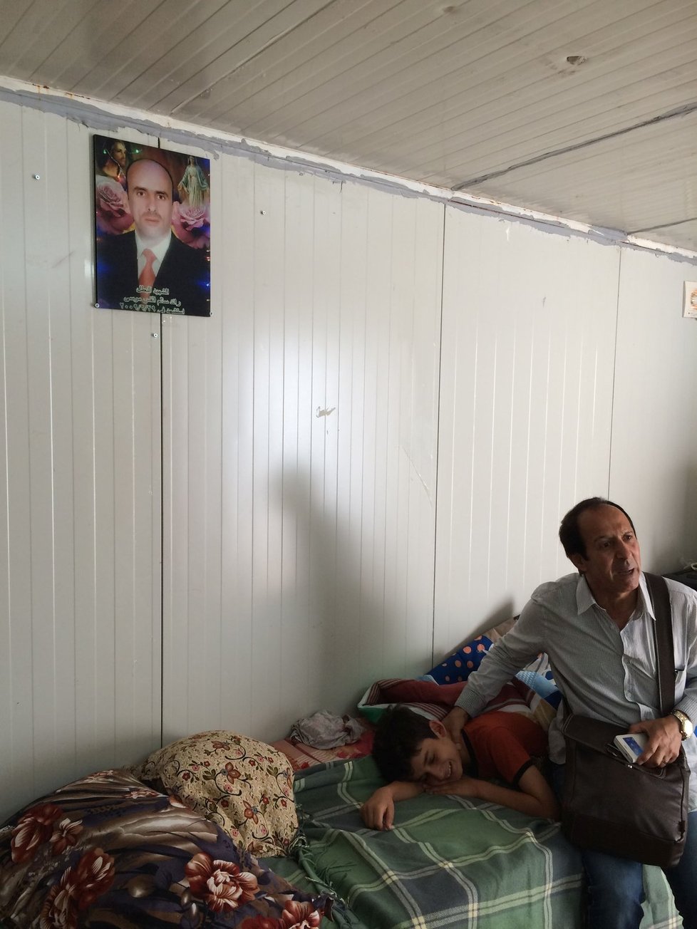 Salman Hasan v uprchlické táboře v Erbílu