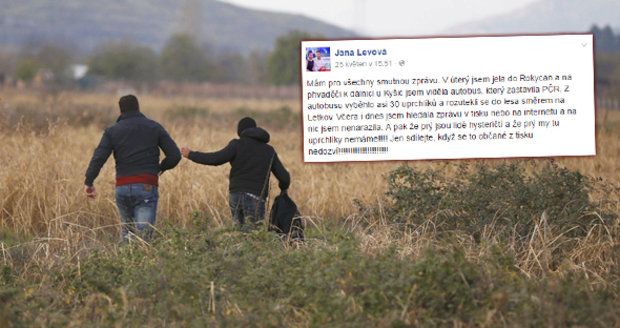 „Na Rokycansku uteklo z autobusu 30 migrantů.“ Facebook žije smyšleným statusem