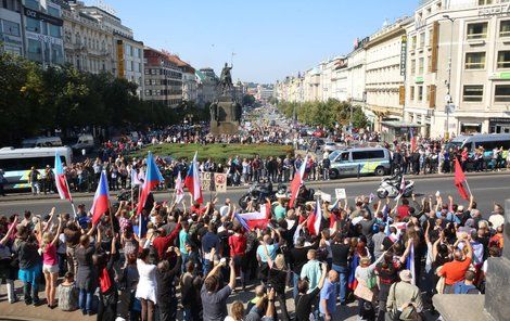 Na Venclu bylo opravdu živo!