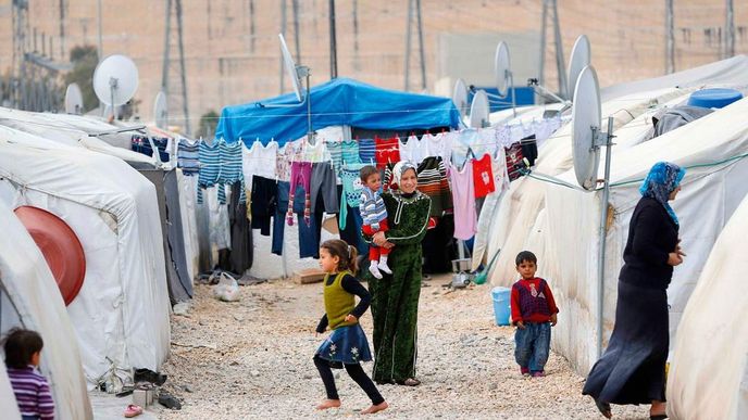 uprchlický tábor (reuters)