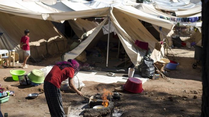uprchlický tábor v Řecku