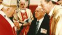 Urban Thelen při setkání s papežem Janem Pavlem II.