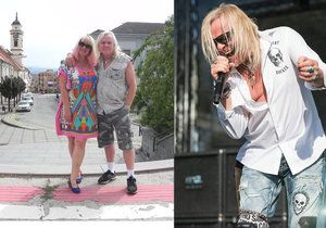 Bernie, showman skupiny Uriah Heep, a Radka, která pochází ze Slovácka, v srpnu oslavili 13. výročí svatby.