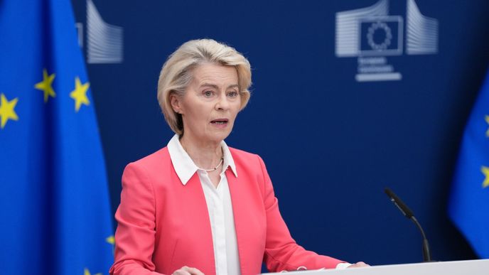 Šéfka Evropské komise Ursula von der Leynová (srpen 2026) Šéfka Evropské komise Ursula von der Leynová (srpen 2026)