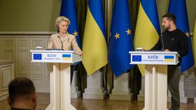 Šéfka Evropské komise Ursula Von der Leyenová v Kyjevě (4. 11. 2023)