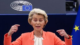 Ursula von der Leynová přednesla projev o stavu EU (13.9.2023)