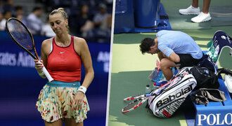 Neznámá nemoc kosí tenisty na US Open: Potrápila Kvitovou i Thiema!