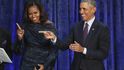 Bývalý prezident USA Barack Obama s manželkou Michelle.