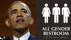 Obama nakázal školám: Nechte transsexuály, aby si záchodky zvolili sami.